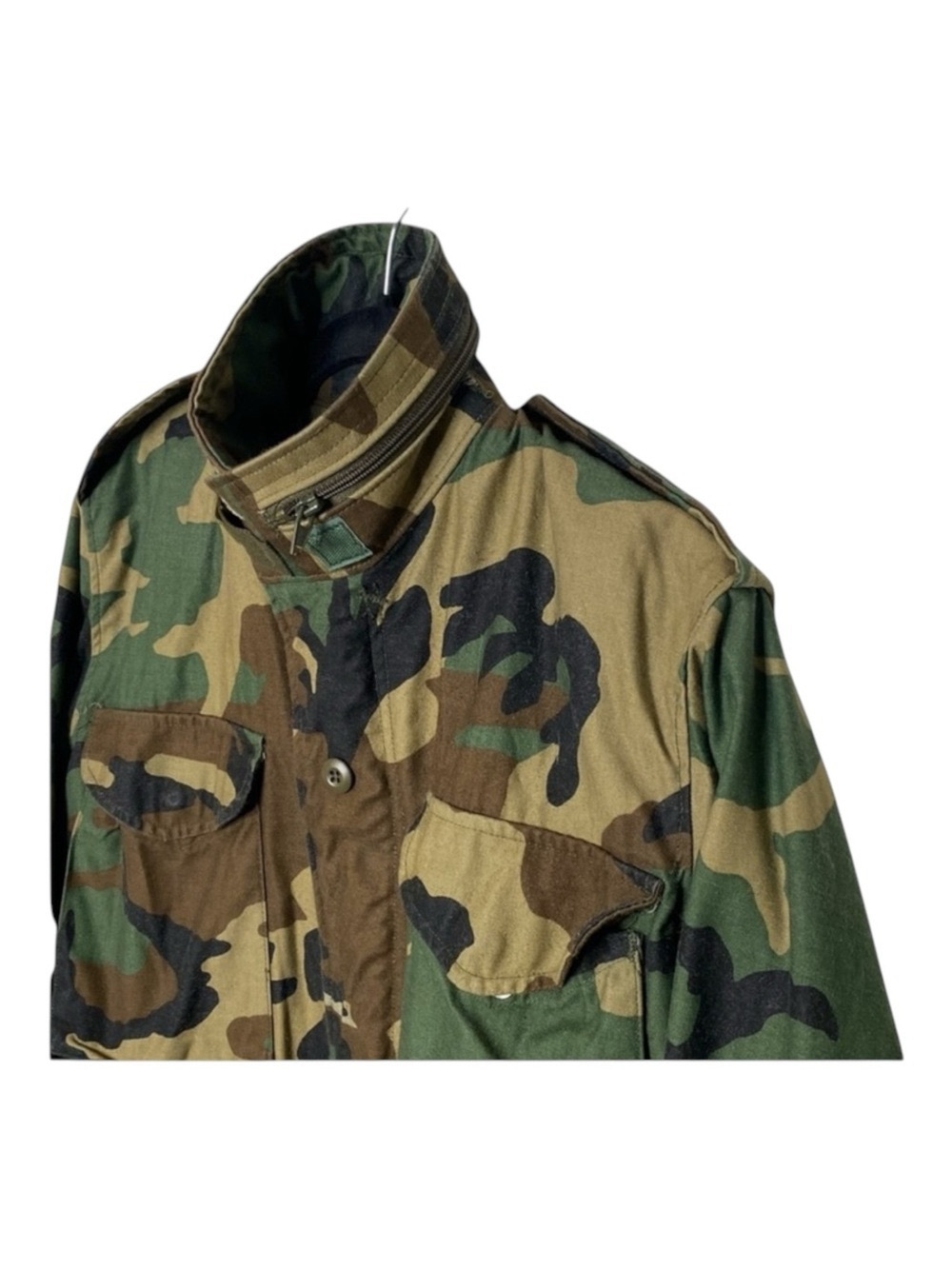 Vintage: Golden Mfg ☮︎︎ Military M65 Field Chore Jacket ☮︎︎ Army Camo Green ☮︎︎ - Picture 6 of 16
